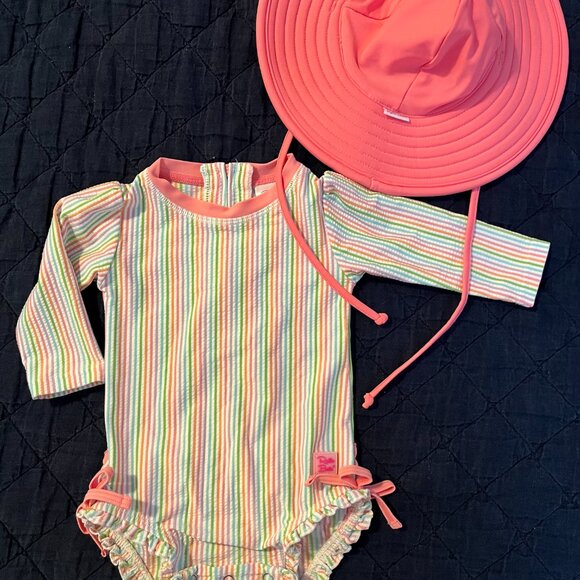 Rufflebutts Swimsuit & Swim Hat
